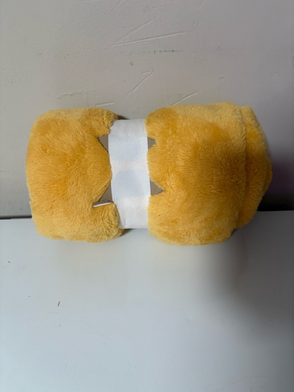 Room Essentials Plush Throw Blanket in Yellow Gold